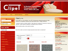 Tablet Screenshot of clipet.cz